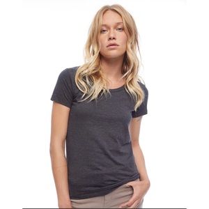American Apparel The 50/50 Tee Shirt - Heather Charcoal Gray - L